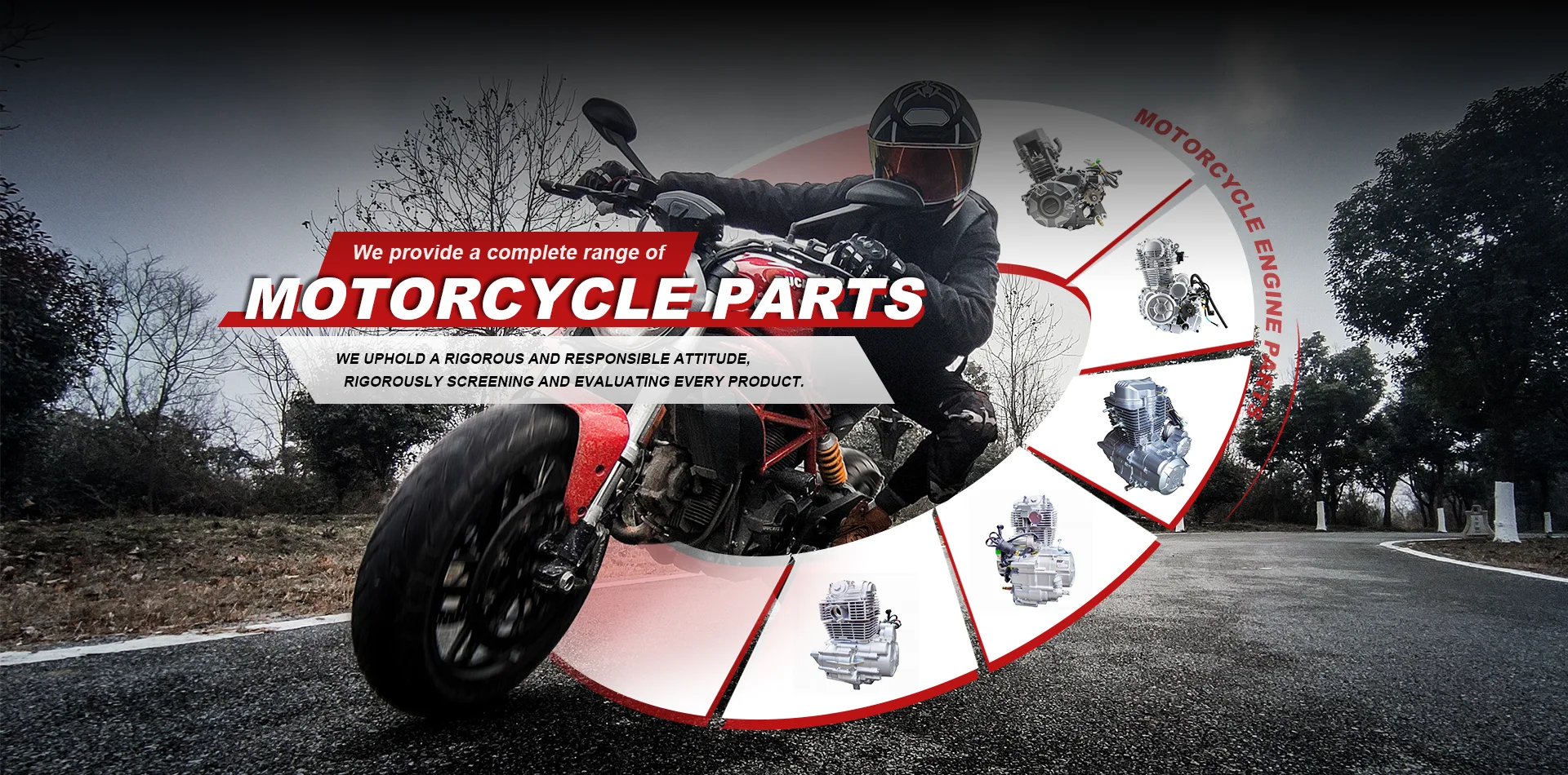 Parti del motore motociclistico di alta qualità